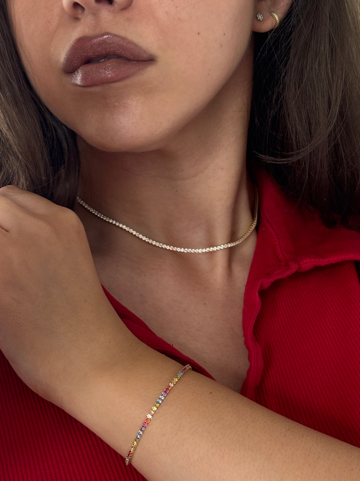 Tenisový náhrdelník